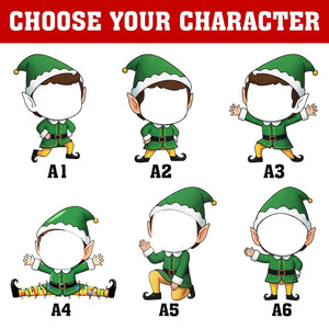 Personalized Family Elf Christmas Sweater 2025, Custom Photo & Name Ugly Xmas Sweater, Matching Holiday Party Outfit for Family and Friends