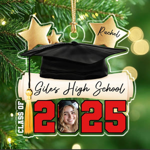 High School Graduation Christmas Ornament: Custom Acrylic Photo Gifts