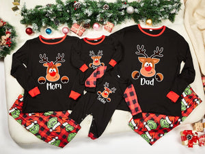 Personalized Grinch Christmas Family Pajamas Set, Holiday Sleepwear for Kids & Adults, Family Matching Holiday Pyjamas Set, Christmas Gifts