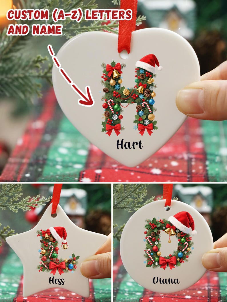 Custom Christmas Decorations With Name,Personalized Christmas Tree Decorations,Customized Christmas Gifts,Customizable Christmas Supplies