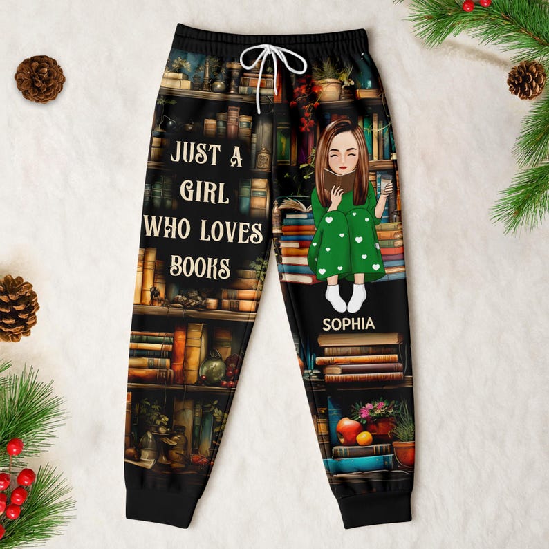 Personalized Book Lover Sweatpants: Cozy Reader Joggers