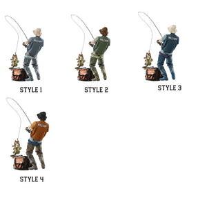 Personalized Fishing Ornament, Custom Fisherman Christmas Decoration, Unique Angler Gift for Dad Husband Boyfriend, Bass Fishing Decor