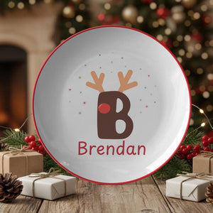 Personalized Christmas Dinner Plate, Holiday Plate