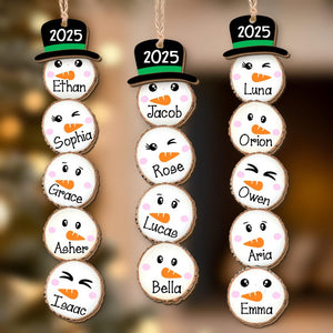 Custom Snowman Christmas Ornament 2025, Funny Family Ornament Gift Ideas