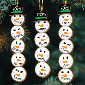 Custom Snowman Christmas Ornament 2025, Funny Family Ornament Gift Ideas