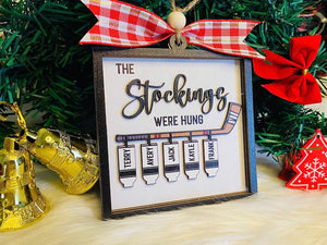 Custom Hockey Team Ornament, The Stockings Were Hung Christmas Ornament, Personalized Hockey Player Ornament, Hockey Coach or Team Gift 2025