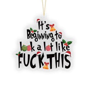 Funny Saying Christmas Ornaments: Gag Gift Holiday Decor