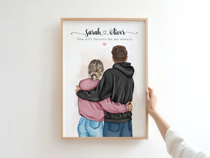 Personalised Couple Print, Valentine s Day gift, Boyfriend & Girlfriend Print, Anniversary Gift, Husband print, Wife gift, Couple gift