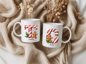 Personalized Christmas mug ceramic mug with name & Christmas motif gift for St. Nicholas and Advent. Mug with name Christmas.