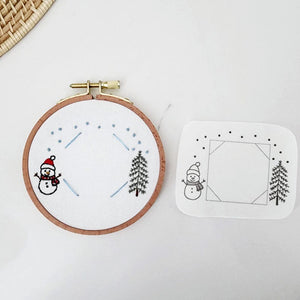 Ornament frame photo embroidery, personalized ornament Christmas tree embroidery