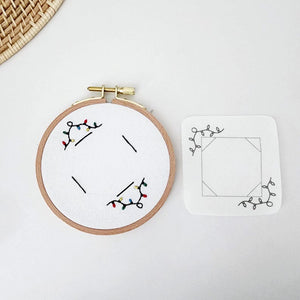 Ornament frame photo embroidery, personalized ornament Christmas tree embroidery
