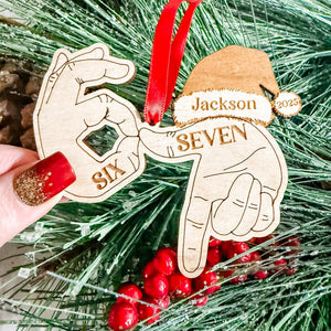 Viral 67 Ornament, Six Seven Ornament, Personalized Ornament,Gift For Teen,Funny Teen Gift, Grandkid Gift, Gen Alpha Humor, 67 Meme Ornament