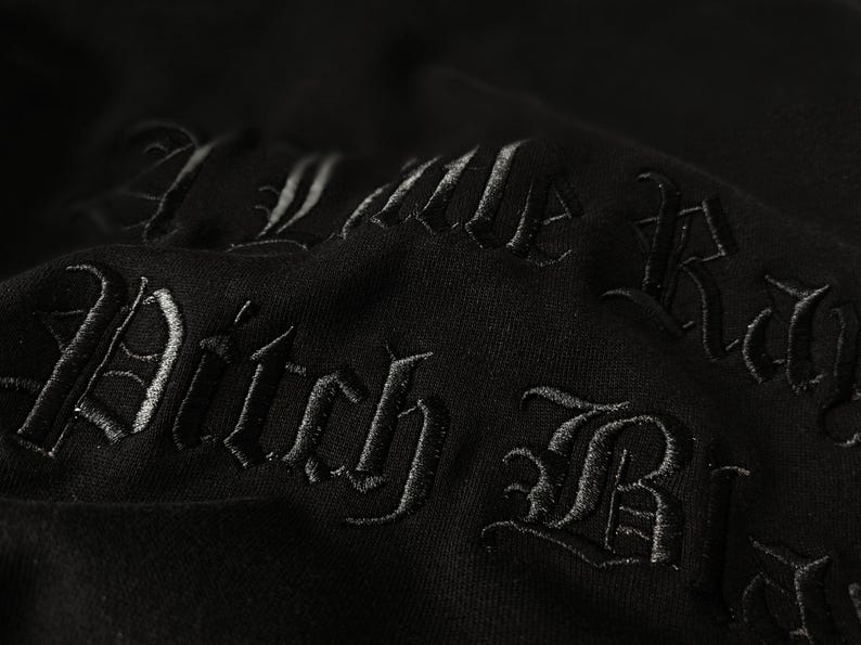 Embroidered A Little ray of Pitch Black Sweatshirt Sarcasm shirt Funny gift for friend Birthday Halloween Shirt Dark Humor