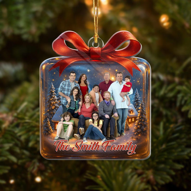 Custom Family Photo Christmas Ornament: Personalized Keepsake
