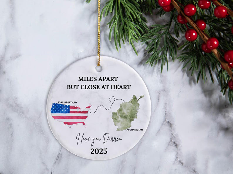 Deployment Christmas Gift For Military Ornament Military Wife Gift For Military Family Army Deployment Gifts Navy Deployment Ornament Marine