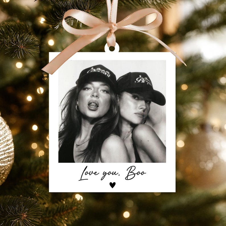 Personalized Best Friend Gifts: Custom Acrylic Bestie Ornament, Best Friend Birthday Gifts