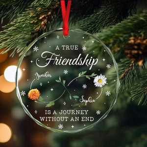 Personalized Best Friend Ornament, Month Of Birth Flower Gift For Group Friends, Friendship Gift, Gift For Soul Sister Friends Ornaments
