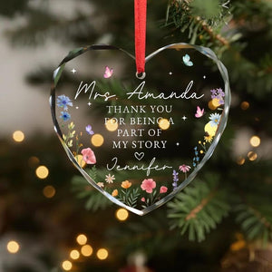 Personalized Appreciation Gift, Retirement Thank You Gift, Thank you for being a part of my journey, Gift for Coworker,Teacher Gift Keepsake