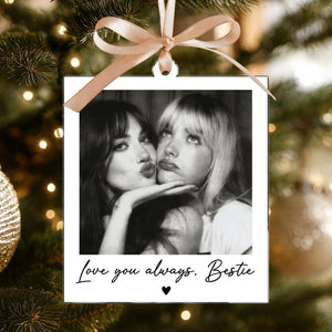 Personalized Best Friend Gifts: Custom Acrylic Bestie Ornament, Best Friend Birthday Gifts