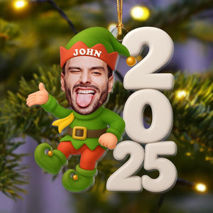 Personalized Family Christmas Ornament: Funny Custom Face Holiday Decoration