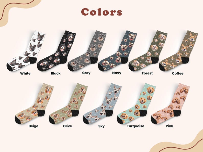 Custom Socks from Photo, Pet Parent Gift, Dog Dad Gift, Father's Day Gift, Dog with Owner Photo on Socks, Custom Christmas Gift
