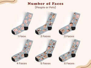 Custom Socks from Photo, Pet Parent Gift, Dog Dad Gift, Father's Day Gift, Dog with Owner Photo on Socks, Custom Christmas Gift