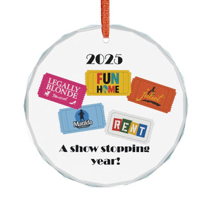 Musicals Ornament, Musicals seen this year, Musical Theater Gift, Theater Ornament Personalized, Drama Teacher Gift