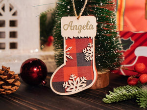 Personalized Family Christmas Tree Ornament,Family Name Ornament,Custom Wooden Family Christmas Ornament,Christmas Decor,Holiday Ornament