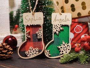 Personalized Family Christmas Tree Ornament,Family Name Ornament,Custom Wooden Family Christmas Ornament,Christmas Decor,Holiday Ornament
