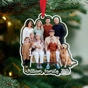 Personalized Family Photo Ornament: Acrylic Portrait Christmas Keepsake 2025