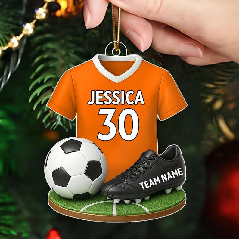 Personalized Soccer 2025 Ornament, Soccer Player Gift, Soccer Team Gift, Soccer Christmas Decoration, Sport Christmas Ornament, Gift For Son