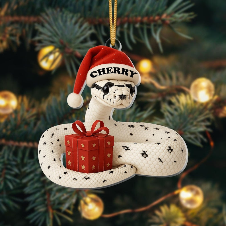 Personalized Ball Python Ornament 2025, Custom Snake Christmas Ornament, Reptile Lover Gift, Exotic Pet Ornament, Snake Owner Holiday Decor