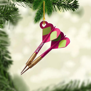 Personalized Dartboard Christmas Ornament: Gift for Darts Lover