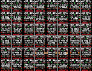 480 Quotes Most Likely to Christmas Shirt, Family Matching Christmas T-Shirts, Christmas Shirt, Funny Christmas Shirt, Family Pajamas