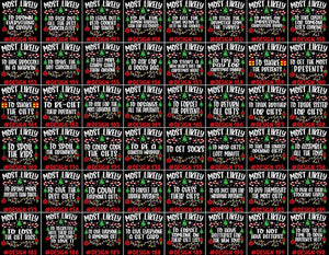 480 Quotes Most Likely to Christmas Shirt, Family Matching Christmas T-Shirts, Christmas Shirt, Funny Christmas Shirt, Family Pajamas