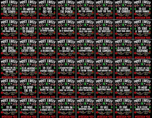 480 Quotes Most Likely to Christmas Shirt, Family Matching Christmas T-Shirts, Christmas Shirt, Funny Christmas Shirt, Family Pajamas