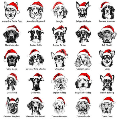 Santa Paws Christmas Sweatshirt: Custom Dog Breed Shirt