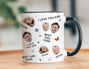 Custom photo coffee mug, Personalized cup with photo, Custom picture mug for Dad/ Grandpa, Custom mug