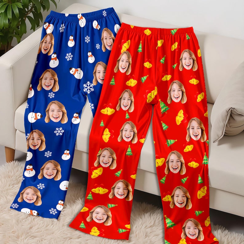 Custom Face Pajama Pants: Personalized Photo Pet or Loved One