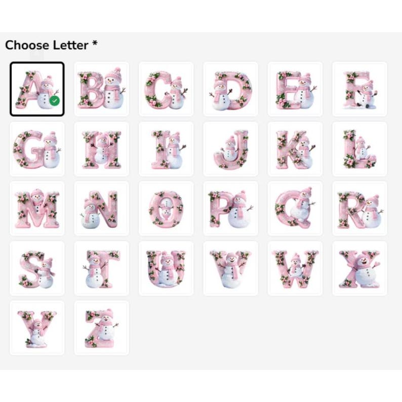 Merry Christmas Custom Letter Snowman Personalized Acrylic Ornament