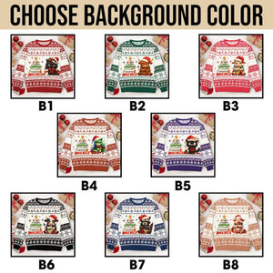 Funny Grumpy Cat Ugly Christmas Sweater: Sarcastic Holiday Outfit