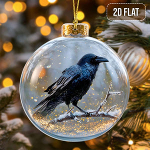 Birds & Butterflies 2D Flat Acrylic Ornaments, Flying Animal Christmas Decor, Nature Wildlife Tree Decoration, Gift for Bird Lovers