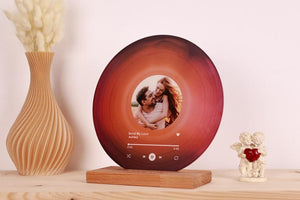 Personalized Vinyl Record with Photo - Acrylic Song Plaque - Anniversary Gift for Friends - Birthday Gift for Her Him - Christmas Gifts