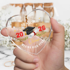 Custom Senior Ornament, Senior Year Ornament, High School Graduation Christmas Ornament, Class Of 2026 Keepsake, Christmas Gift For Seniors