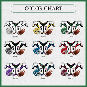 Personalized Football Ornament 2025: Acrylic Shoulder Pad & Helmet