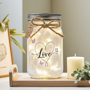 Inspirational Daughter Gift: Glowing Mason Jar Night Light