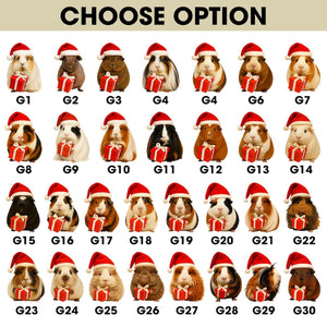 Personalized Guinea Pig Christmas Ornament Custom Pet Ornament with Name, Cute Guinea Pig Gift, Small Animal Lover Holiday Decoration 2025