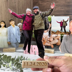 Photo Statuette, Custom Photo Gifts, Christmas Gifts for Him, Her, Portrait Gift, Acrylic Photo Cutouts, Boyfriend Gift