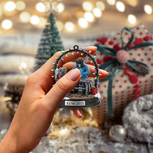 Personalized Welder Christmas Ornament, Custom Name Mechanic Decor, Welding Gift, Trade Worker Tree Ornament, Custom Keepsake