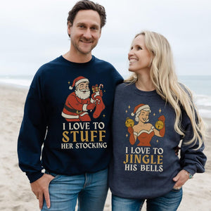 Christmas Couple Matching Shirts, Couple Christmas Shirts, Xmas Party UNISEX Shirt, Husband and Wife Shirts, Funny Couples Costume T-Shirts